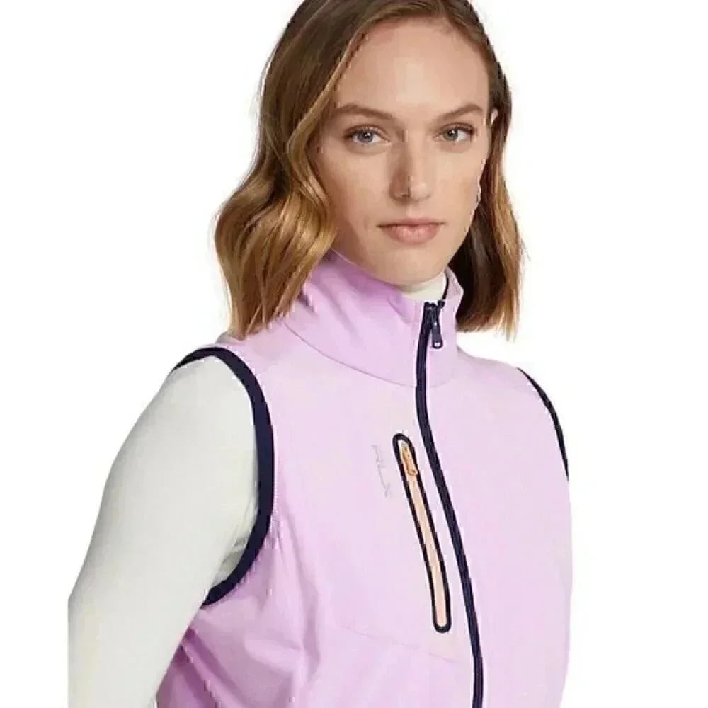 NEW RLX Golf Ralph Lauren Women's S Terry Sleeveless Full-Zip Vest NWT $168