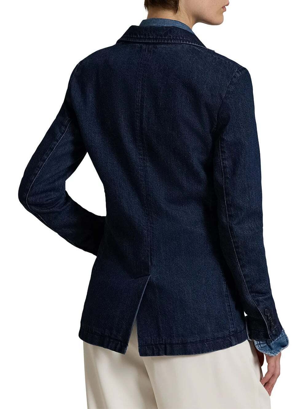 NEW Polo Ralph Lauren Women's 6 Cotton Denim Single-Breasted Blazer NWT $498